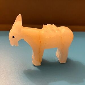 Vintage Hand Carved Marble Stone Heavy Paperweight Figurine Decor